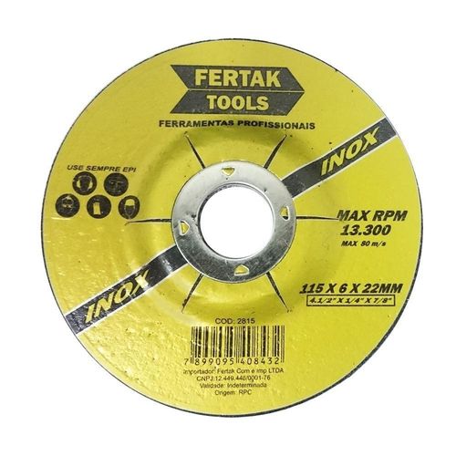 Disco de Corte Desbaste Inox 7″ X 1/4″ X 7/8" - Fertak