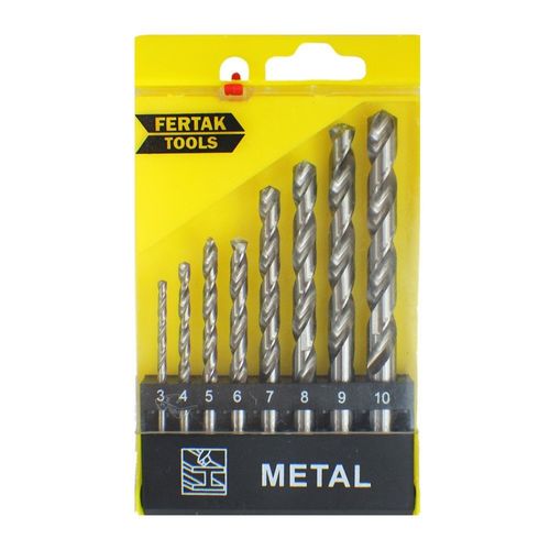 Jogo de Brocas de Videa Para Metal com 8 Peças - Fertak