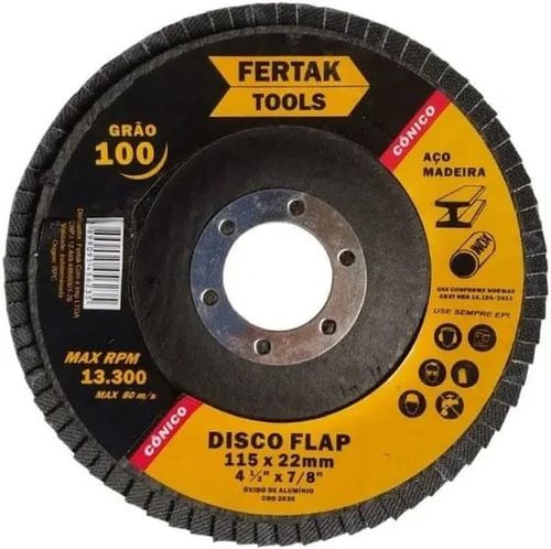 Disco Flap Cônico 4.1/2’’ - Fertak