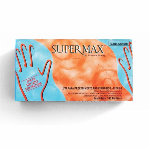 LUVA NITRÍLICA SONIC AZUL XG 100 UN SUPERMAX