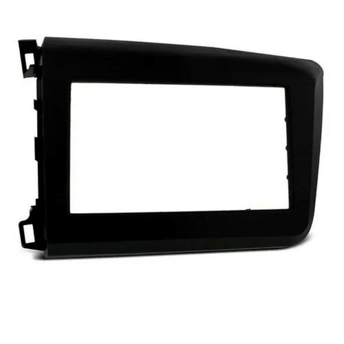 Moldura Painel 2 Din Honda Civic 2012 2013 2014 2015 2016 Preta