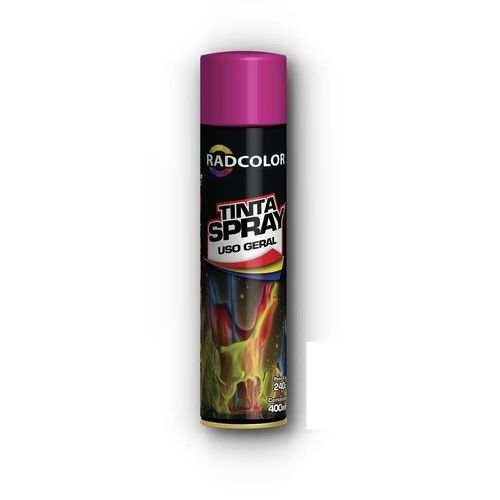 Tinta Spray Radcolor Rosa Pink Uso Geral 400 ml Radnaq RC2143
