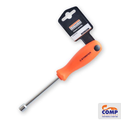 Chave Canhão STARFER 7mm x 100mm Apertar Afrouxar Parafusos Adequado para Lugares de Difícil Acesso Ideal 03492354