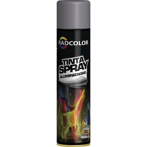 Tinta Spray Radcolor Alumínio Roda 400 ml Radnaq RC2120