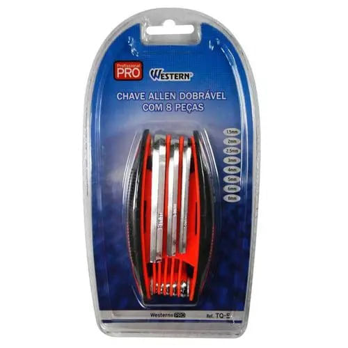 Chave Allen Dobrável 8 Peças Western TQ5