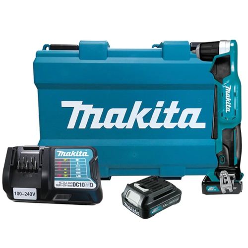 Furadeira Angular 3/8 Pol. com 2 Baterias 12V 1.5Ah Carregador e Maleta - Makita-DA333DWYE