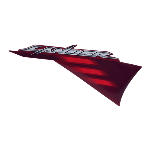 Faixa Adesivo Aba do Tanque Dir Vermelho Lander 250 2007 Original Yamaha