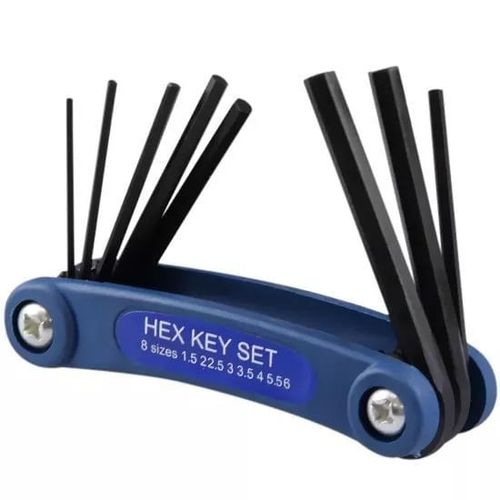 Kit Chave Allen Hexagonal Dobrável 8 Peças Western 1906