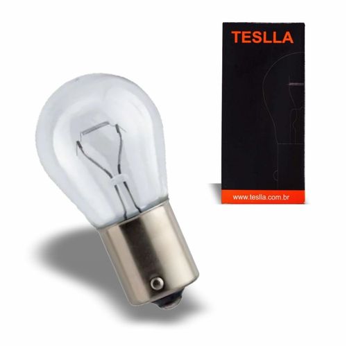 Lâmpada Luz de Ré Freio Pisca P21W Teslla Halógena 12V 21W 3200K