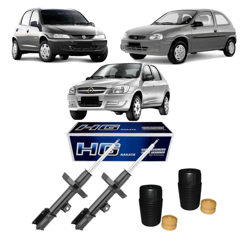 Par Amortecedor Dianteiro Corsa 1994 A 2002 + Kit Completo