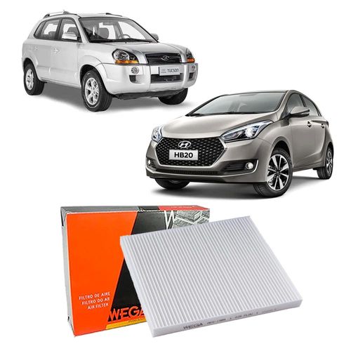 Filtro Ar Cabine Hyundai Tucson 2.0 Crdi 16V 05 2.0I 2.7I 0
