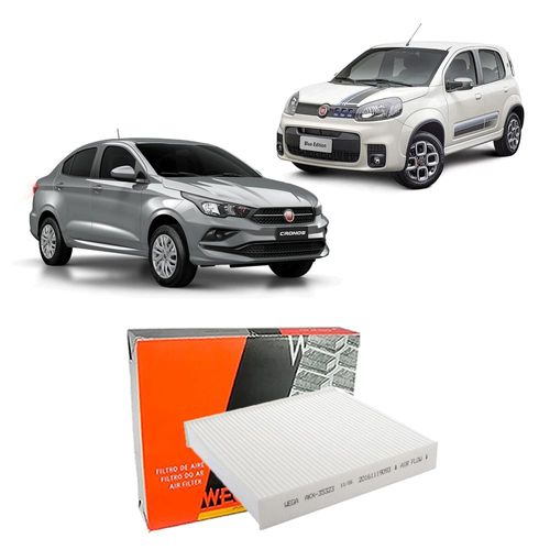 Filtro Ar Cabine Fiat Uno Evo 2010 A 2016