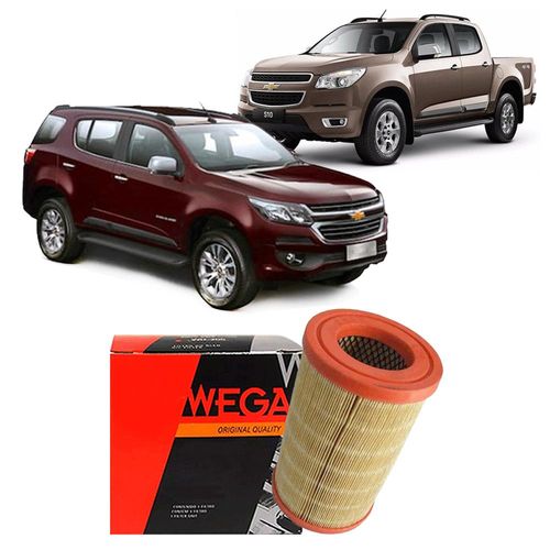 Filtro Ar Motor S-10 2.4 2.5 2.8 8V 2012