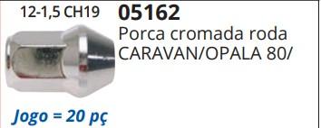 Porca Roda Opala 81 Cromada (S-10)