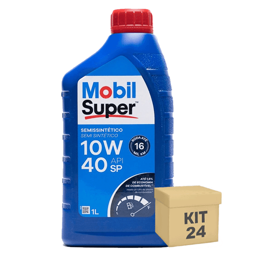 Kit 24 Oleo Motor 1 Litro 10W40 Semissintetico