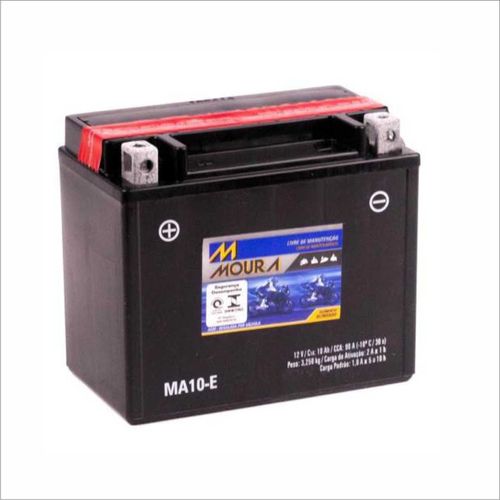 Bateria AGM Moto Moura 12V 10Ah MA10-E KZX750-P ZX-7R ZX900-B ZX-9R ZZR600 KYMCO PEOPLE XCITING 250I