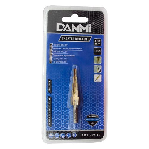 Broca Escalonada Cone De 4-12mm De Aço DANMI®