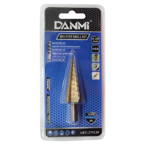 Broca Escalonada Cone De 4-20mm De Aço DANMI®